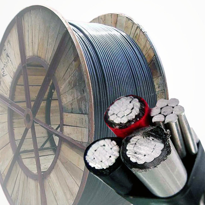 0.6/1kv antenne gebundelde 4 Core Abc Kabel Aluminiumlegering 1350-H19 Leider