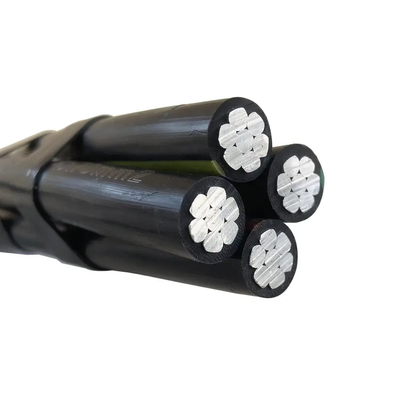0.6/1kv Lage Spanning Midden Spanning Afstandspeler Overhead Geïsoleerde Lijn Aluminium Aerial Bundle Cable ABC Cable