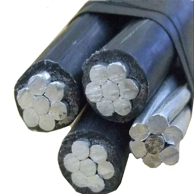 1KV laagspannings-aerial bundled ABC-kabel PVC/PE/XLPE geïsoleerde overhoofddraadkabel