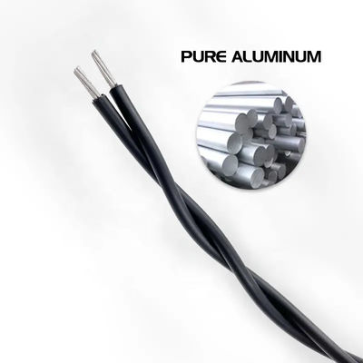 Gevlochten Flexibele 2*16 4*25mm2 Gedraaide Luchtgebundelde Kabel ABC Aluminium Bovenleiding Ronde Kabel PVC XLPE Geïsoleerde Kabel