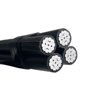 Bovengrondse LV-stroomkabel Aluminium geleider XLPE PE LDPE PVC geïsoleerde ABC-kabel Duplex Triplex Quadruplex kabel
