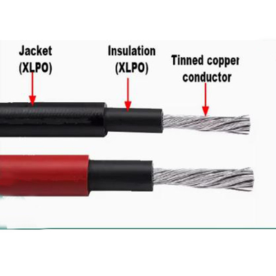 Vertind Koper PV Zonne-energie Kabel H1z2z2-K TUV UL Goedkeuring 2.5-185mm2