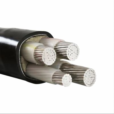 PVC geïsoleerde PVC mantel laagspanningsstroomkabel 4 aders aluminium/aluminiumlegering geleider laagspanningskabel