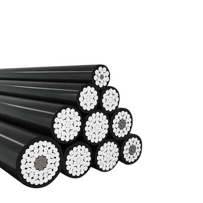 Gebruik boven het hoofd 0,6/1kV ABC-antenne gebundelde kabel Aluminium XLPE geïsoleerd Industrieel mijnbouwgebruik IP68 Nominaal 16 mm 25 mm 50 mm