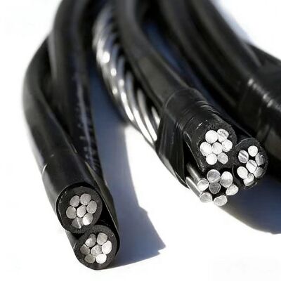 Gebruik boven het hoofd 0,6/1kV ABC-antenne gebundelde kabel Aluminium XLPE geïsoleerd Industrieel mijnbouwgebruik IP68 Nominaal 16 mm 25 mm 50 mm