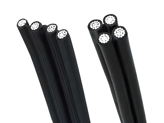 JKLYJ-1KV 4-kern Stranded Overhead Isolated Cable 4*10/16/25 mm2 Aluminium Core voor buiten lage-spanning stroomdistributie