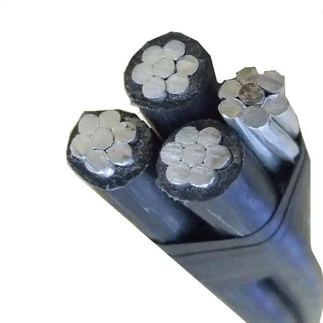 1KV laagspannings-aerial bundled ABC-kabel PVC/PE/XLPE geïsoleerde overhoofddraadkabel