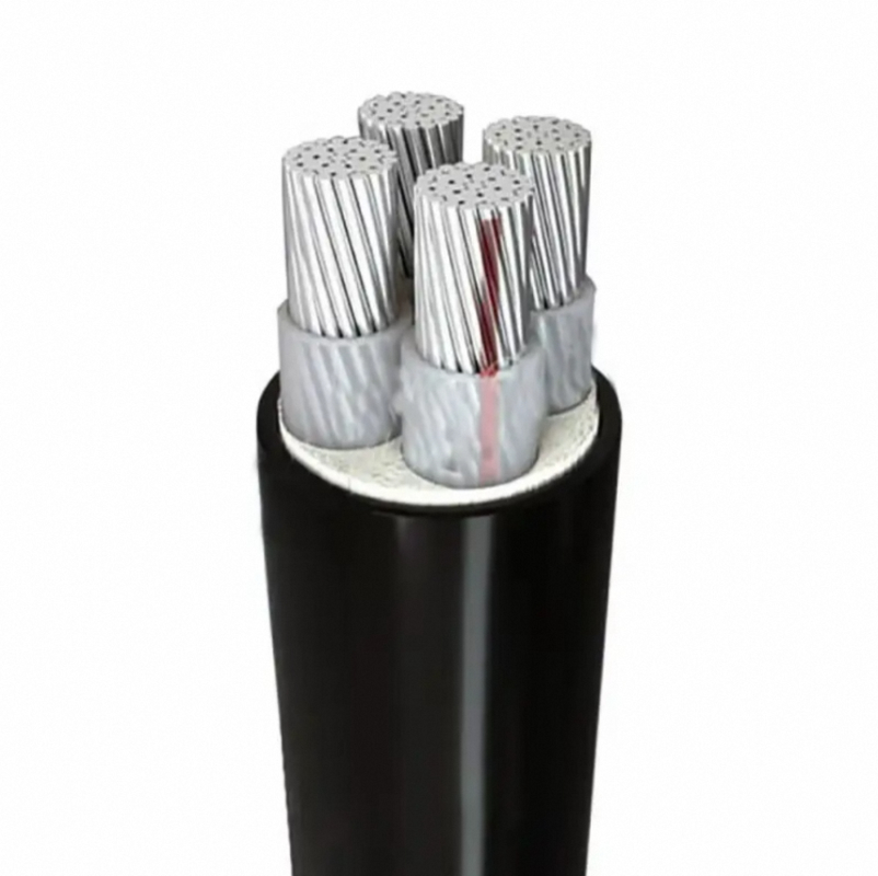PVC geïsoleerde PVC mantel laagspanningsstroomkabel 4 aders aluminium/aluminiumlegering geleider laagspanningskabel