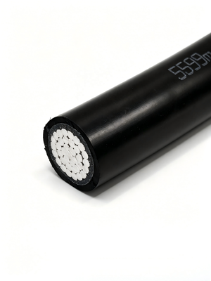 Middenspanning (MV) 1-aderige aluminium geleider Luchtkabel XLPE/PVC/PE Isolatie 10 KV Elektrisch vermogen