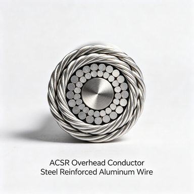 ACSR Overhead Conductor Staal Versterkt Aluminium Draad voor Stroomtransmissielijnen